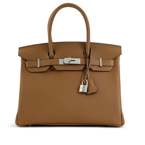 Hermès Alezan Togo Birkin 30 Palladium Hardware, 2021 